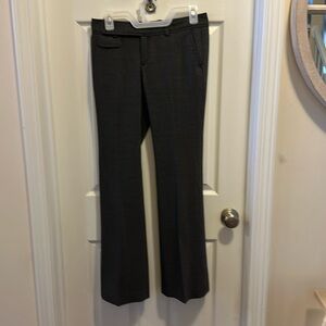 Banana Republic Womens Pants Size 0 Trouser Mid Rise Martin Fit Gray Wool Blend